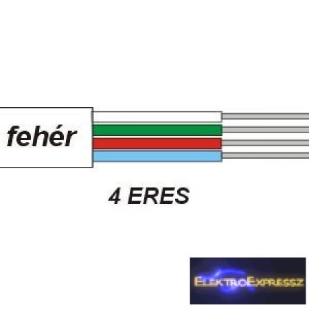 ET-6504CCA 4 eres telefon vezeték. Szin: fehér.