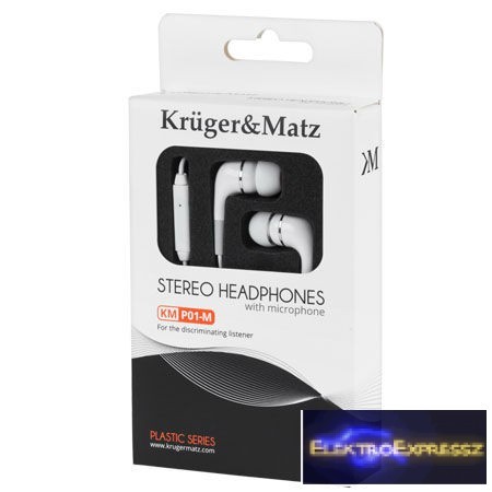 LP-KMP01-M FEHÉR FÜLHALLGATÓ MIKROFONNAL