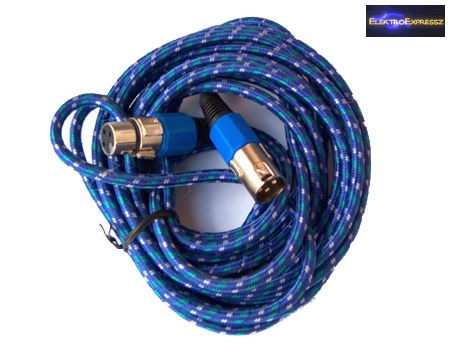 Mikrofonkábel, XLR kábel, XLR dugó - XLR aljzat 5m