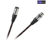 Mikrofonkábel, XLR kábel XLR dugó - XLR aljzat 3m Mikrofonkábel, XLR kábel XLR dugó - XLR aljzat 3m
