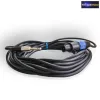 HQ Mikrofon kábel 6,3 mm-es mono jack dugó  - Speakon dugó, hossza 10 m.