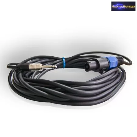 HQ Mikrofon kábel 6,3 mm-es mono jack dugó  - Speakon dugó, hossza 10 m.