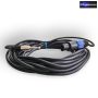   HQ Mikrofon kábel 6,3 mm-es mono jack dugó  - Speakon dugó, hossza 5 m.