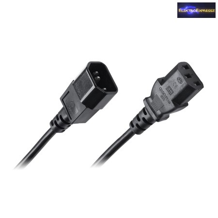 Számítógép tápkábel hosszabbító 1,5m