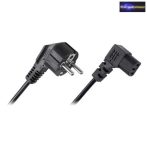 Számítógép hálózati tápkábel 3m 90 fok