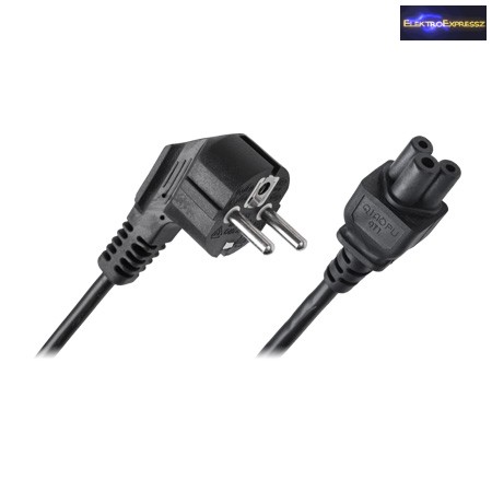 Laptop hálózati tápkábel 1,5m Laptop hálózati tápkábel 1,5m