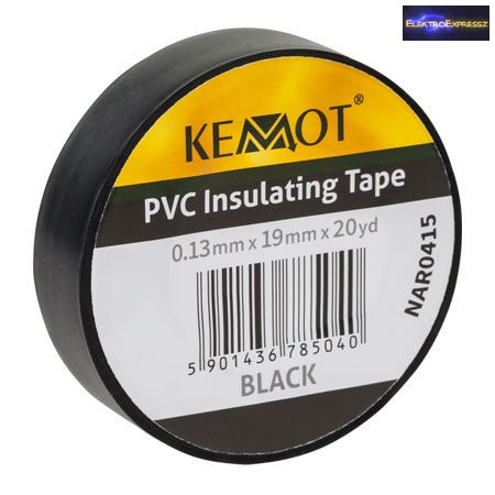 ET-5920 Szigetelő szalag 20m, fekete