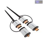 HDMI KÁBEL  + ADAPTER C / DV 1.4 1,5 M