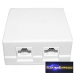 ET-5024 CAT5 fali aljzat, dupla ET-5024 CAT5 fali aljzat, dupla