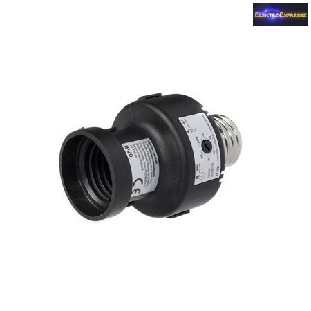 Fényérzékelős, időzíthető izzófoglalat E27 100W