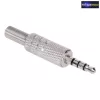 Fém 4 pólusú 3,5 mm-es jack csatlakozó