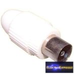 ET-1003 Koax dugó fehér, műanyag házban.