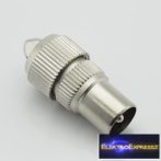 ET-1005 Koax fém dugó. Csavaros kivitel.