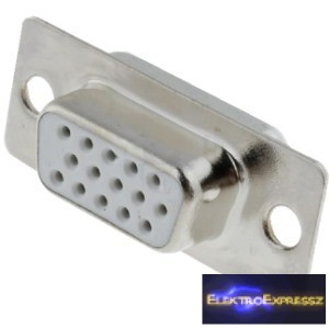 ET-5738 15 pólusú 3 soros D-SUB beépíthető aljzat