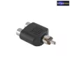 RCA dugó ->2x RCA aljzat átalakító adapter