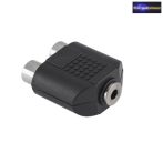 3,5mm JACK aljzat -> 2x RCA aljzat átalakító