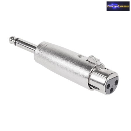 6,3mm JACK dugó -> XLR aljzat átalakító