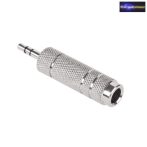 3,5mm JACK dugó -> 6,3mm JACK aljzat fém átalakító