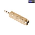   3,5mm JACK dugó -> 6,3mm JACK aljzat aranyozott átalakító
