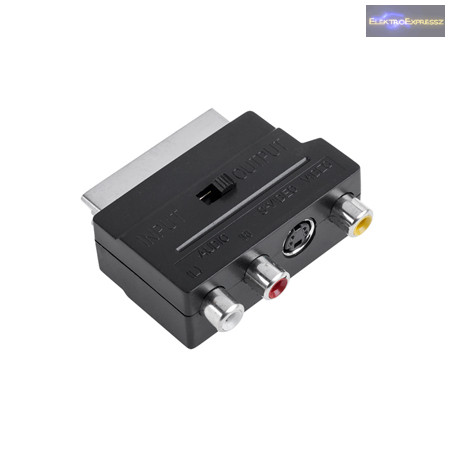 Euro-scart - RCA adapter + SVHS.