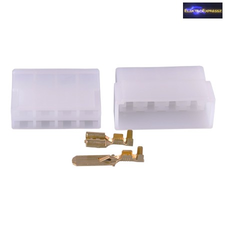 Szerelhető gyorscsatlakozó pár 8-as