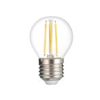   LED gömb, E27, 4W, 230V, meleg fehér fény, 320lm, FILAMENT - DIMMELHETŐ