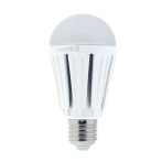LED gömb, E27, 12W, 230V, A60, meleg fehér fény