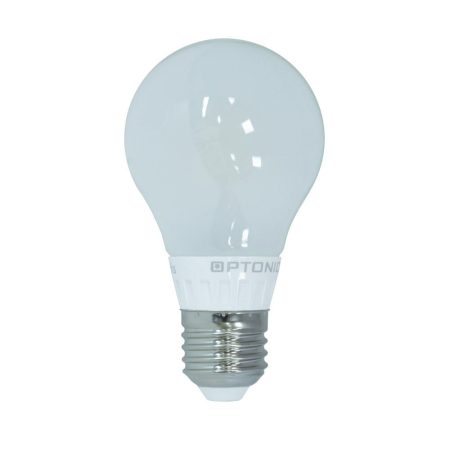 LED gömb, E27, 6W, 230V, retrofit, opál búra, meleg fehér fény