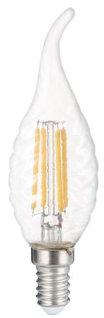 LED gyertya csavart üvegbúra, E14, C35, 4W, 400LM, meleg fehér fény - FILAMENT