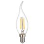   LED gyertya, E14, C35, 4W, 230V, 2700K, 400LM, FILAMENT -dimmelhető