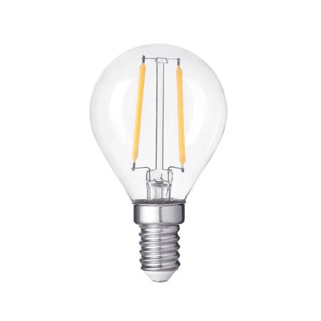 LED gömb, E14, G45, 4W, 2700K, 400lm, FILAMENT - dimmelhető