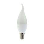 LED gyertya, E14, 6W, 230V, fehér fény