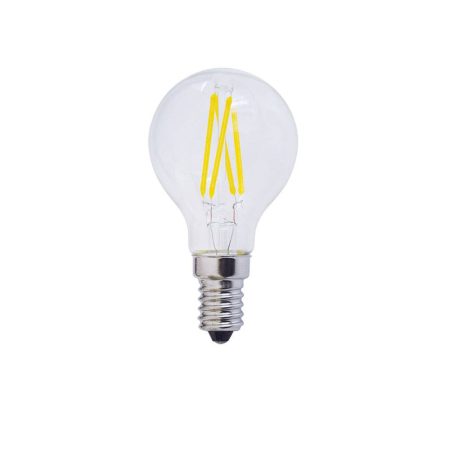 LED gömb, E14, G45, 4W, semleges fehér fény