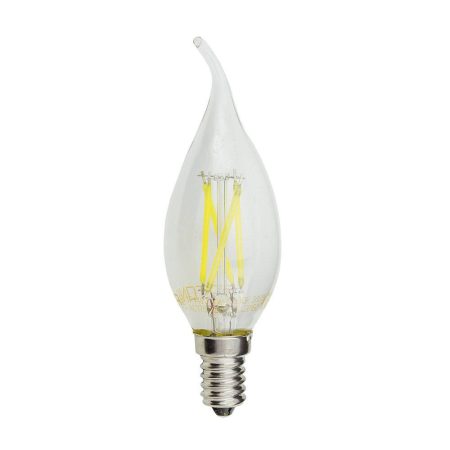 LED gyertya, E14, C35, 4W, 230V, fehér fény