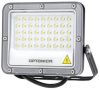LED reflektor 30W, SMD fekete, 90°, IP65 fehér fény, 30cm kábellel