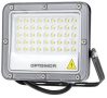   LED reflektor 30W, SMD fekete, 90°, IP65 fehér fény, 30cm kábellel