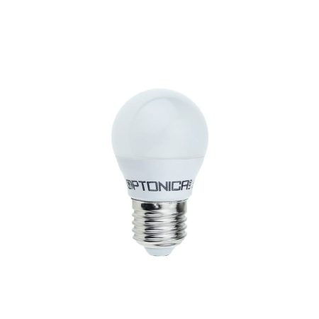 LED gömb, E27, G45, 4W, meleg fehér fény