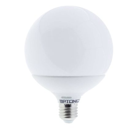 LED gömb, E27, G120,18W, meleg fehér fény