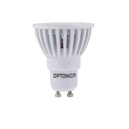 LED spot, GU10 4W, 230V, COB, meleg fehér fény, 50°, fehér