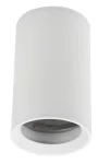 Felületre szerelhető henger alakú lámpatest, alumínium, fehér, GU10-es foglalat, MAX 35W, IP20, ф60x100 mm Felületre szerelhető henger alakú lámpatest, alumínium, fehér, GU10-es foglalat, MAX 35W, IP20, ф60x100 mm