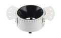   Beépíthető spot lámpatest, kör, fehér házas - fekete belső GU10-es foglalat, MAX 35W, IP20, ф140x50 mm