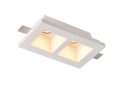   Beépíthető, keret nélküli spot lámpatest,négyzetes, 2*GU10-es foglalat, MAX 35W