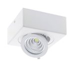   LED spotlámpa, 12W, COB, falra szerelhető, állítható, négyszögletes, fehér fény