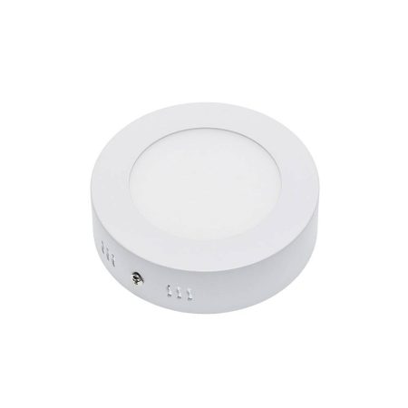 LED spotlámpa, 6W, falra szerelhető, kerek, fehér fény,420lm