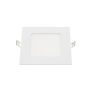   LED panel, négyszögletes, beépíthető, 6W, 440LM, 230V, CRI>95, 6000K - True Colour