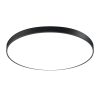 LED, beltéri dekor, felületre szerelhető lámpa, fekete ház, opál fedlap,18W,1350lm,230V,ø250*80mm - 3000K