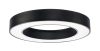 LED, beltéri dekor,fekete körvilágíás lámpa, felületre, -és függesztve szerelhető, 36W, 2700lm, 230V, ø500*80mm - 3000K