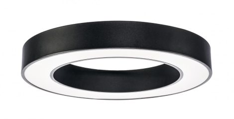 LED, beltéri dekor,fekete körvilágíás lámpa, felületre, -és függesztve szerelhető, 36W, 2700lm, 230V, ø500*80mm - 3000K