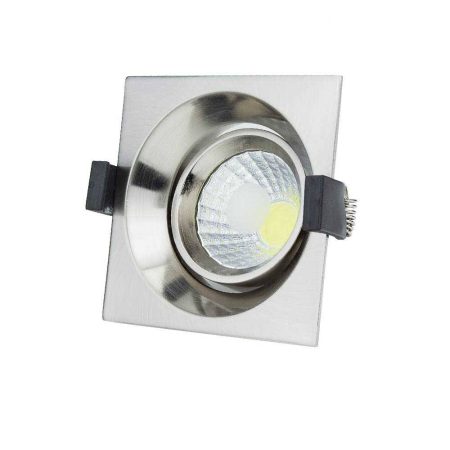 LED spotlámpa, 8W, COB, négyszögletes, billenthető, fehér fény