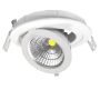   LED spotlámpa, 12W, COB, kerek, állítható, hideg fehér fény